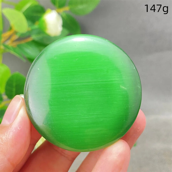 Green Cats Eye Pendant-ToShay.org