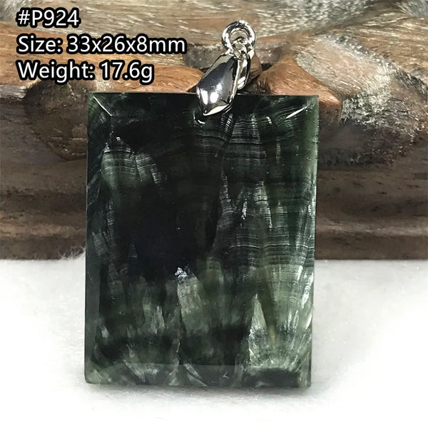 Green Seraphinite Pendant-ToShay.org