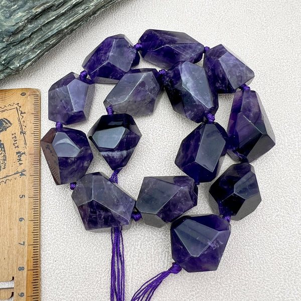 Purple Amethyst Nugget Beads-ToShay.org