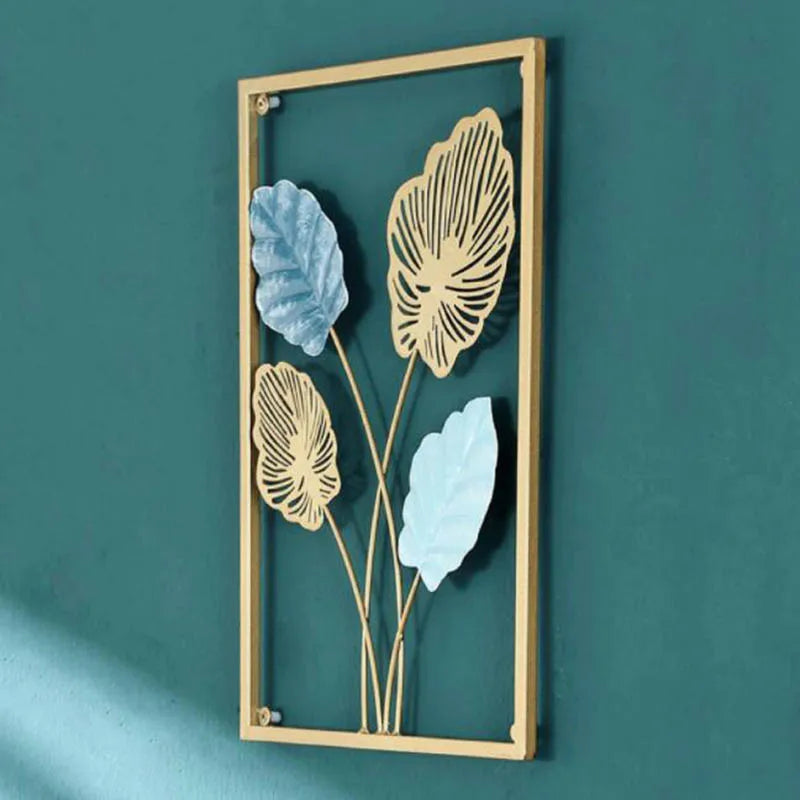 Gold Leaf Iron Wall Art-ToShay.org