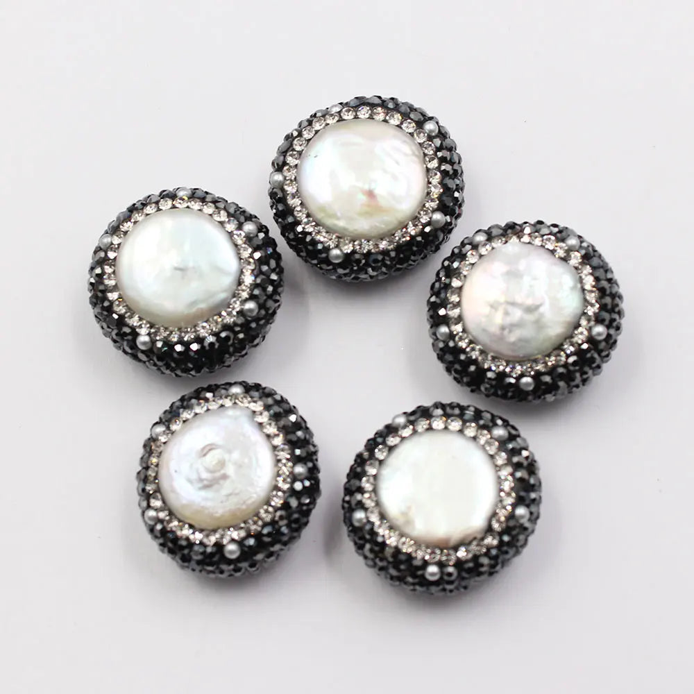 White Pearl Paved Beads-ToShay.org