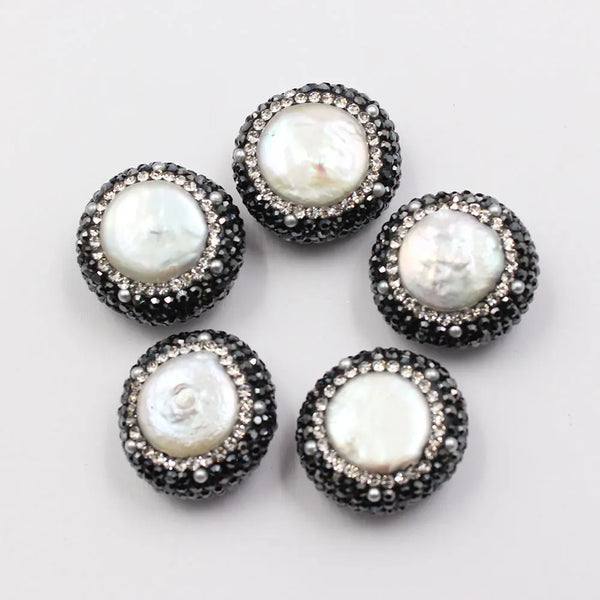 White Pearl Paved Beads-ToShay.org