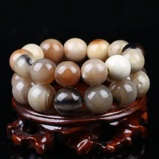 Brown Yak Horn Bead Bracelet-ToShay.org