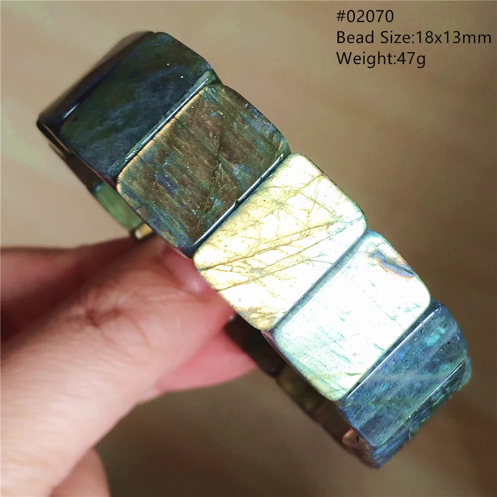 Blue Light Labradorite Bracelet-ToShay.org