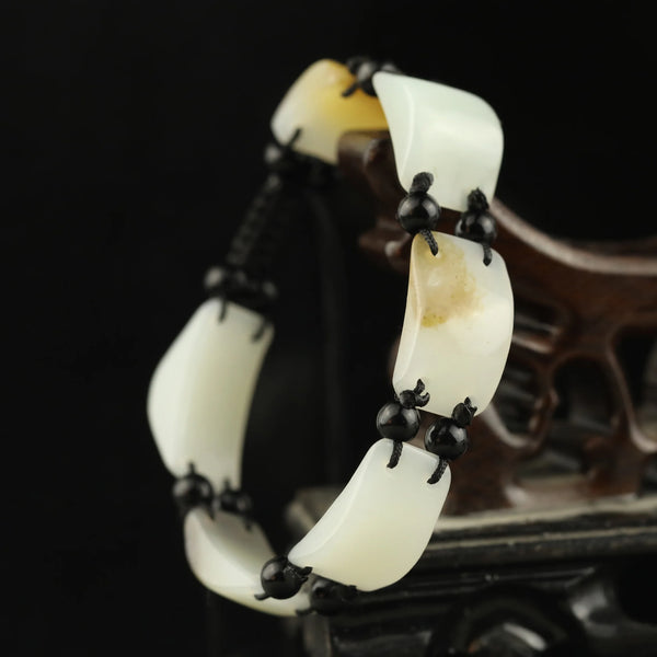 White Jade Bracelet-ToShay.org