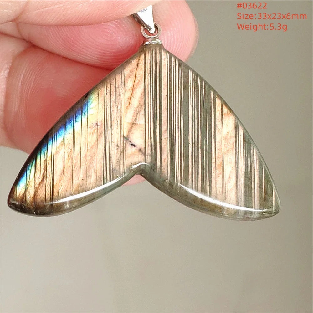 Blue Purple Labradorite Pendant-ToShay.org