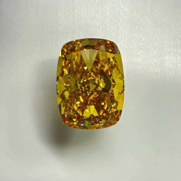 Yellow Crushed Ice Cubic Zirconia-ToShay.org