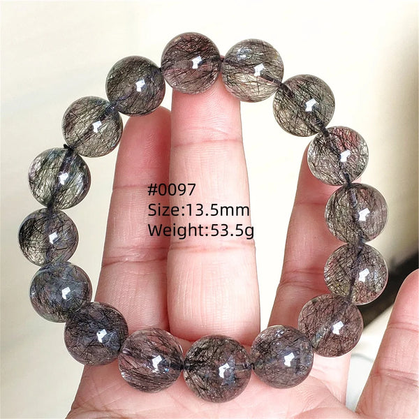 Black Rutilated Quartz Bracelet-ToShay.org