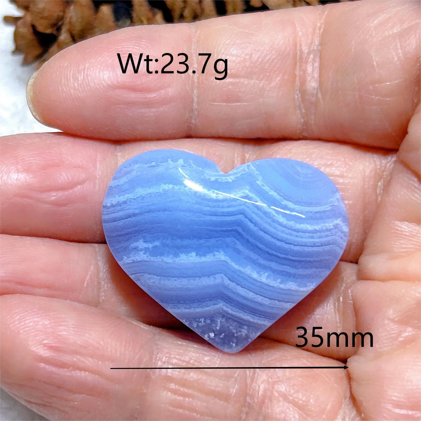 Blue Lace Agate Heart-ToShay.org