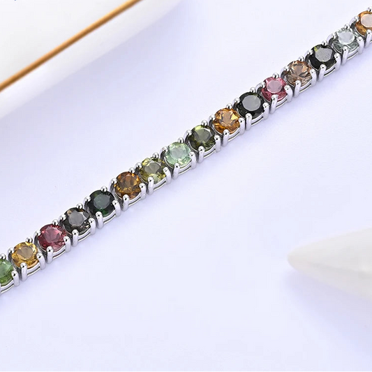Mixed Tourmaline Bracelet-ToShay.org