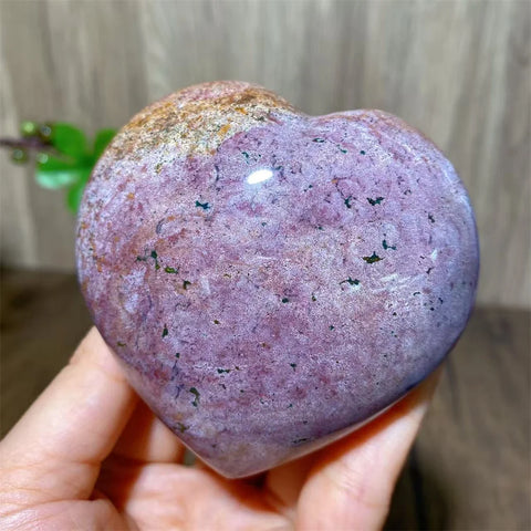 Purple Ocean Jasper Heart-ToShay.org