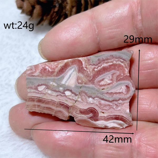 Pink Rhodochrosite Slab-ToShay.org