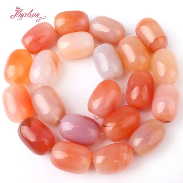 Red Agate Column Beads-ToShay.org
