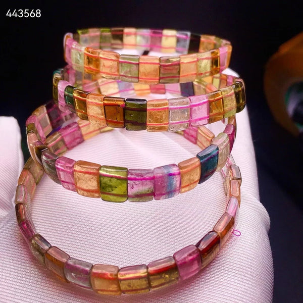 Yellow Red Tourmaline Bracelet-ToShay.org