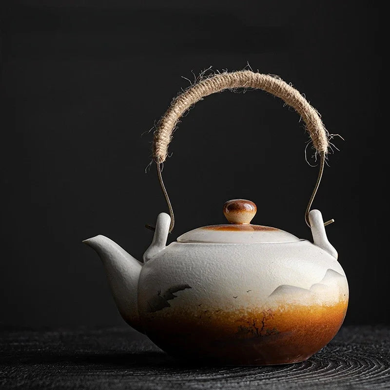 Painted Ceramic Tea Pot-ToShay.org