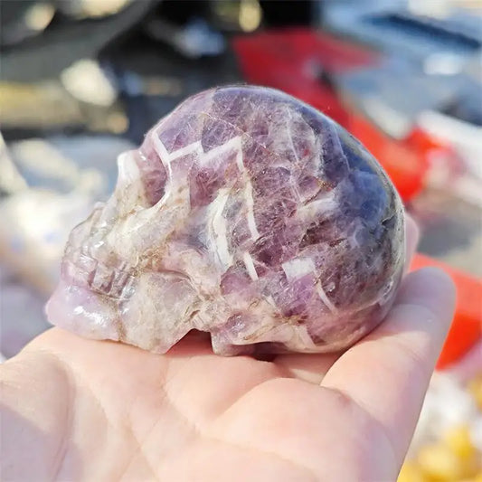 Purple Dream Amethyst Skull-ToShay.org