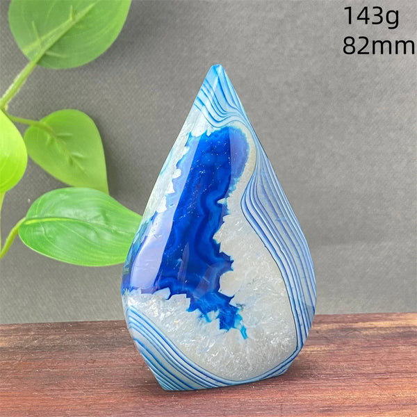 Blue Striped Agate Torch-ToShay.org