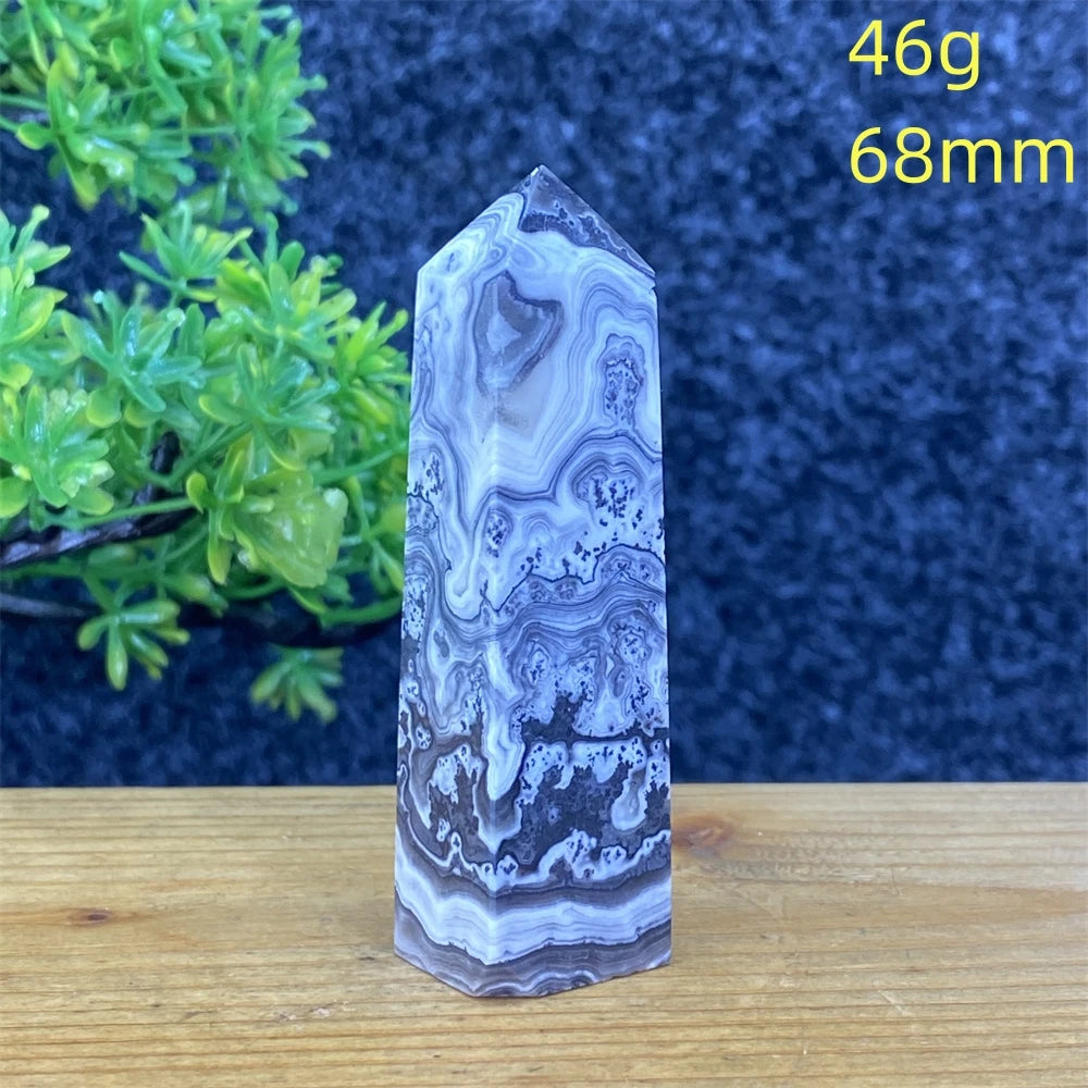 Blue Striped Agate Tower-ToShay.org