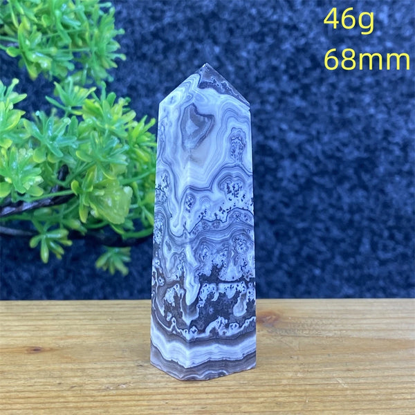 Blue Striped Agate Tower-ToShay.org