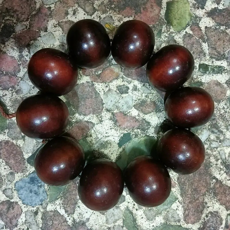 Red Wood Monk Buddha Beads-ToShay.org