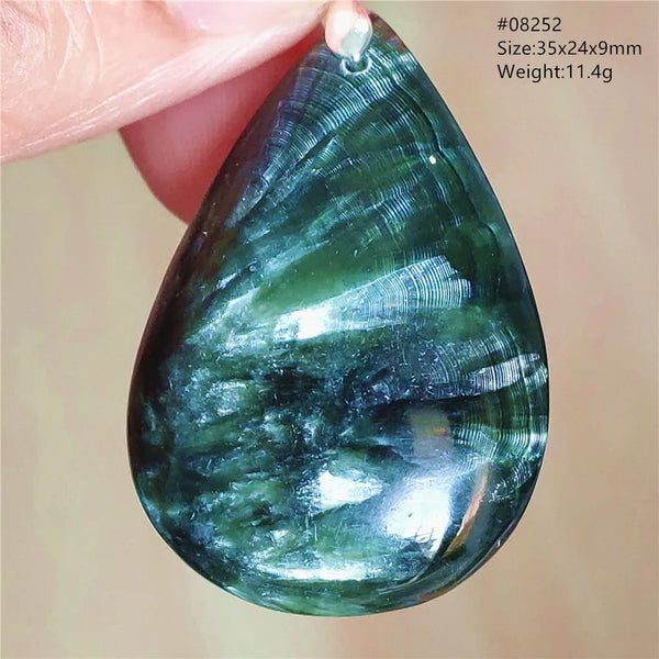 Green Seraphinite Pendant-ToShay.org