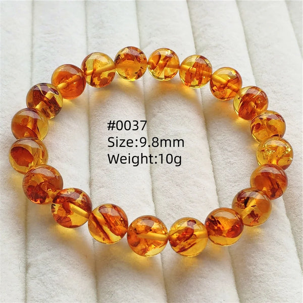 Yellow Amber Bead Bracelet-ToShay.org