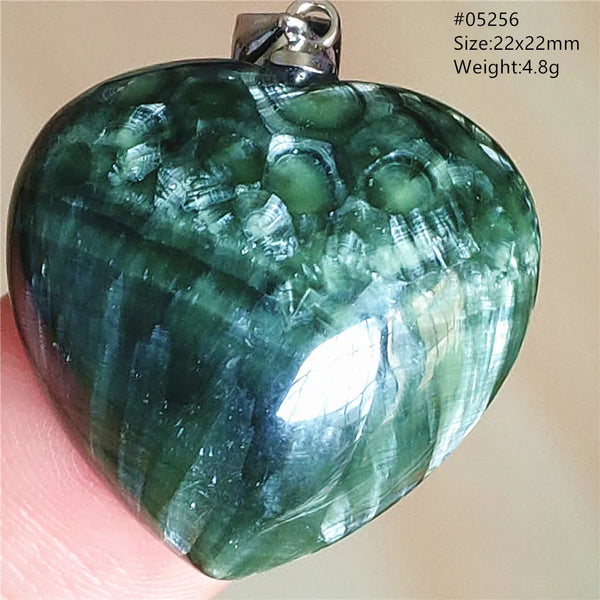 Green Seraphinite Pendant-ToShay.org