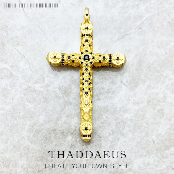 Gold Jewel Cross Pendant-ToShay.org