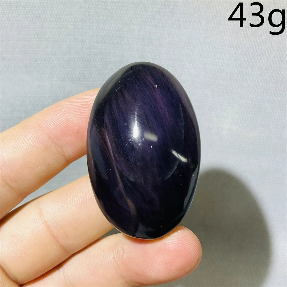 Rainbow Obsidian Palm Stone-ToShay.org