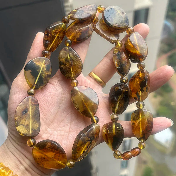 Yellow Amber Necklace-ToShay.org