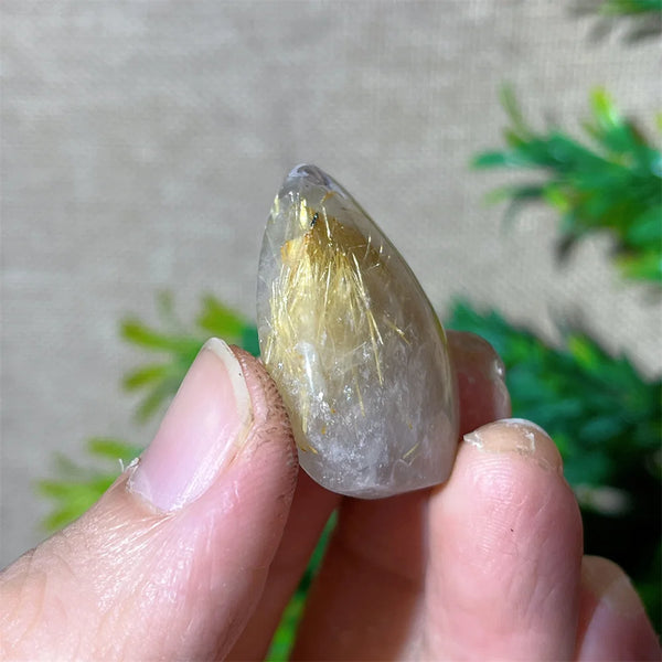 Gold Rutile Quartz Pendant-ToShay.org