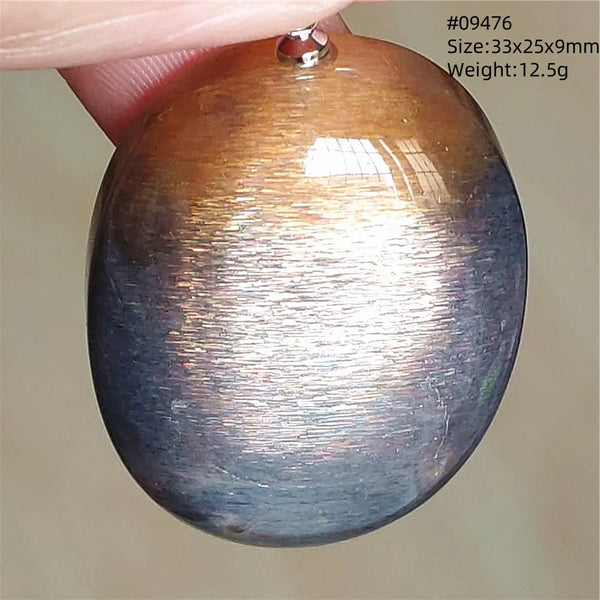 Black Sunstone Moonstone Pendant-ToShay.org