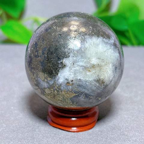 Green Jasper Pyrite Ball-ToShay.org