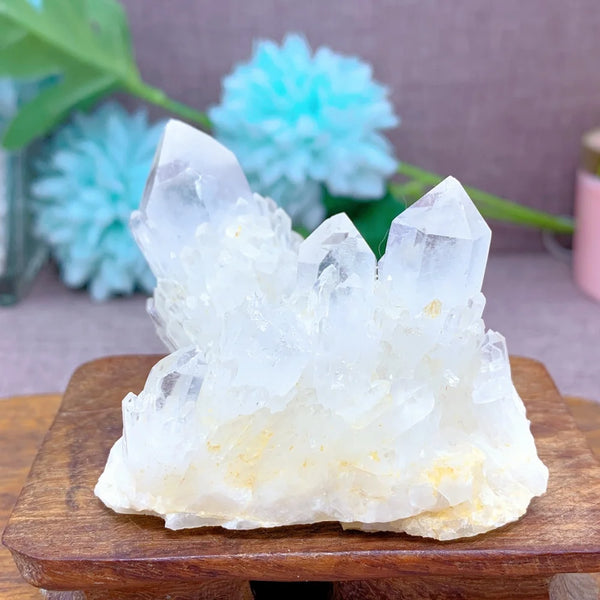 Clear Pineapple Quartz Cluster-ToShay.org