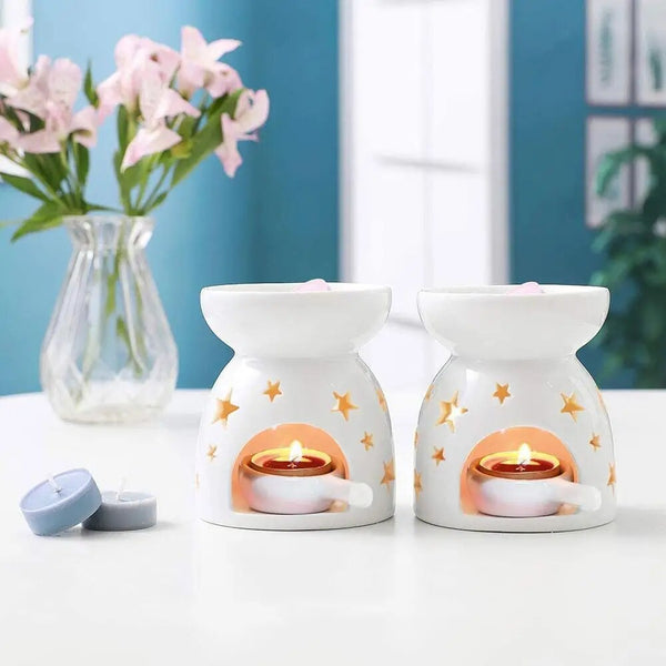 Hollow Ceramic Essential Oil Burner-ToShay.org