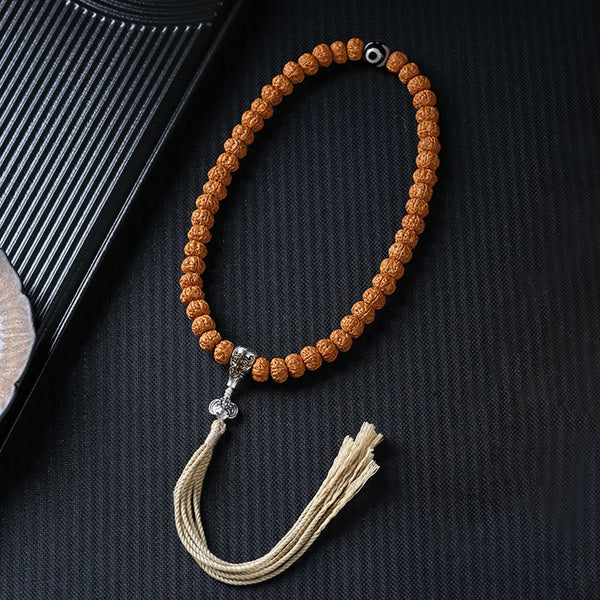 Brown Rudraksha Prayer Beads-ToShay.org