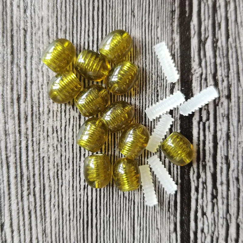 Yellow Amber Thread Clasps-ToShay.org