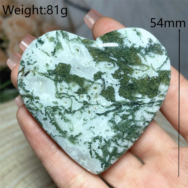 Green Moss Agate Heart-ToShay.org