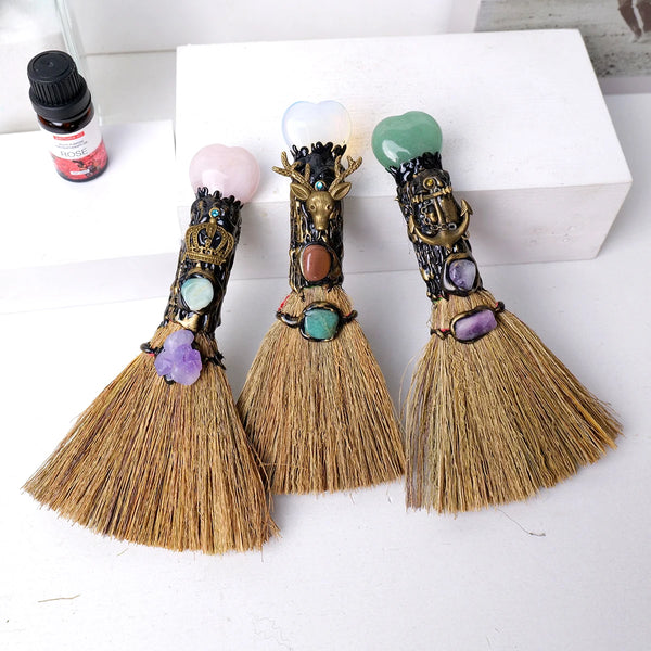 Mixed Crystal Heart Broom-ToShay.org