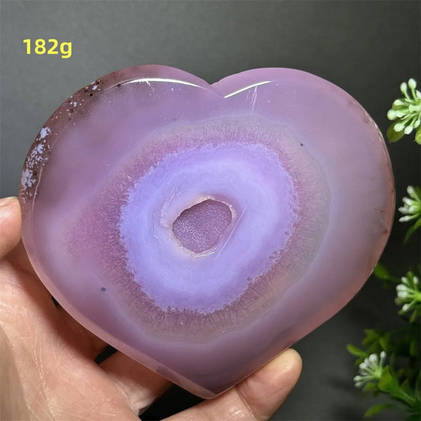 Pink Agate Geode Heart-ToShay.org