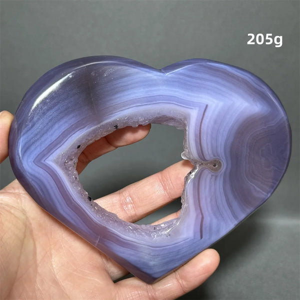 Purple Agate Geode Heart-ToShay.org