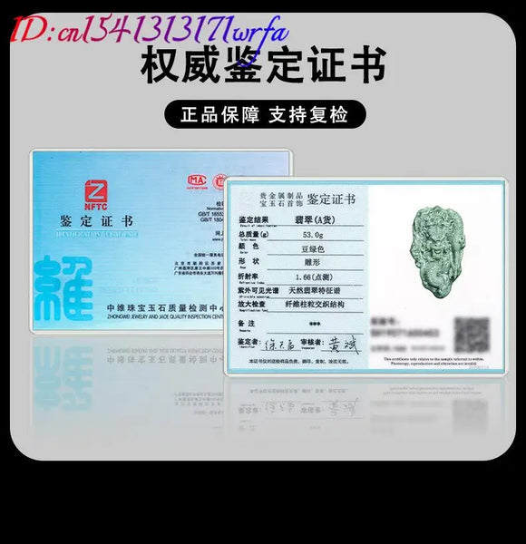 Green Jadeite Dragon Pendant-ToShay.org