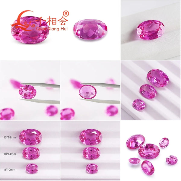 Pink Rose Ruby Faceted Gems-ToShay.org