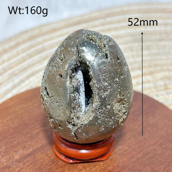 Silver Pyrite Geode Eggs-ToShay.org