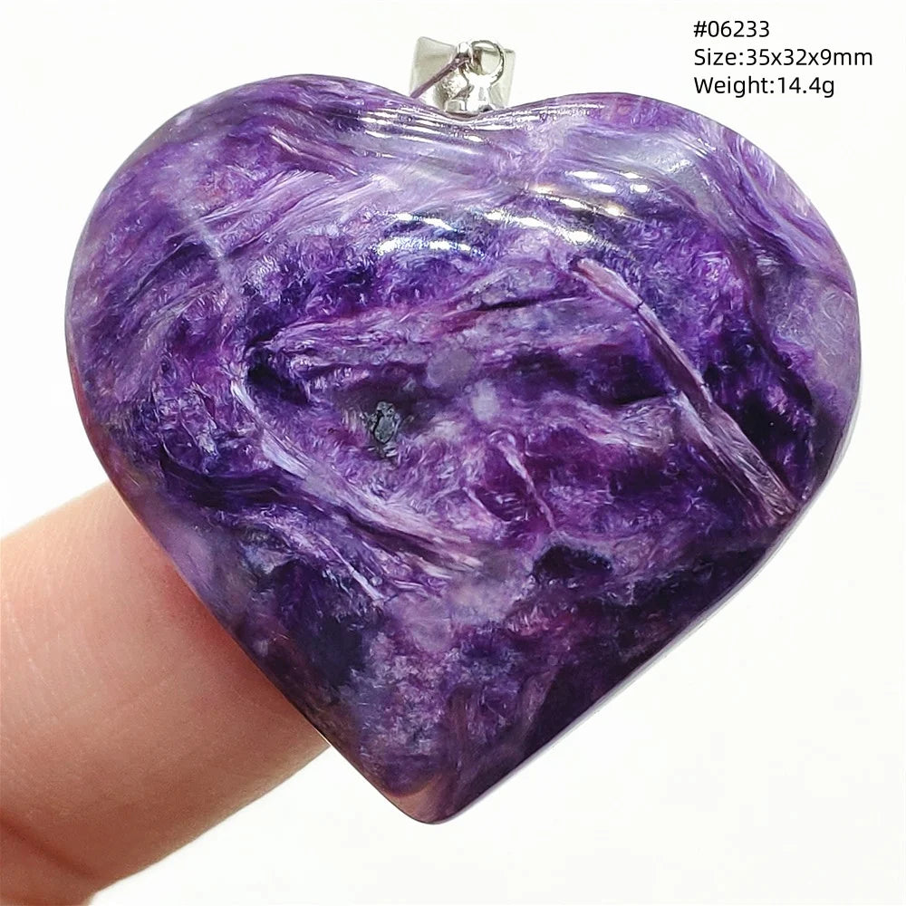 Purple Charoite Pendant-ToShay.org