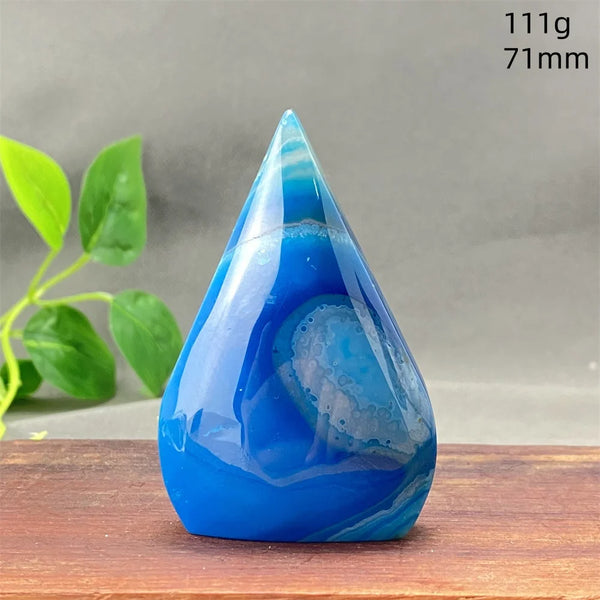 Blue Striped Agate Torch-ToShay.org