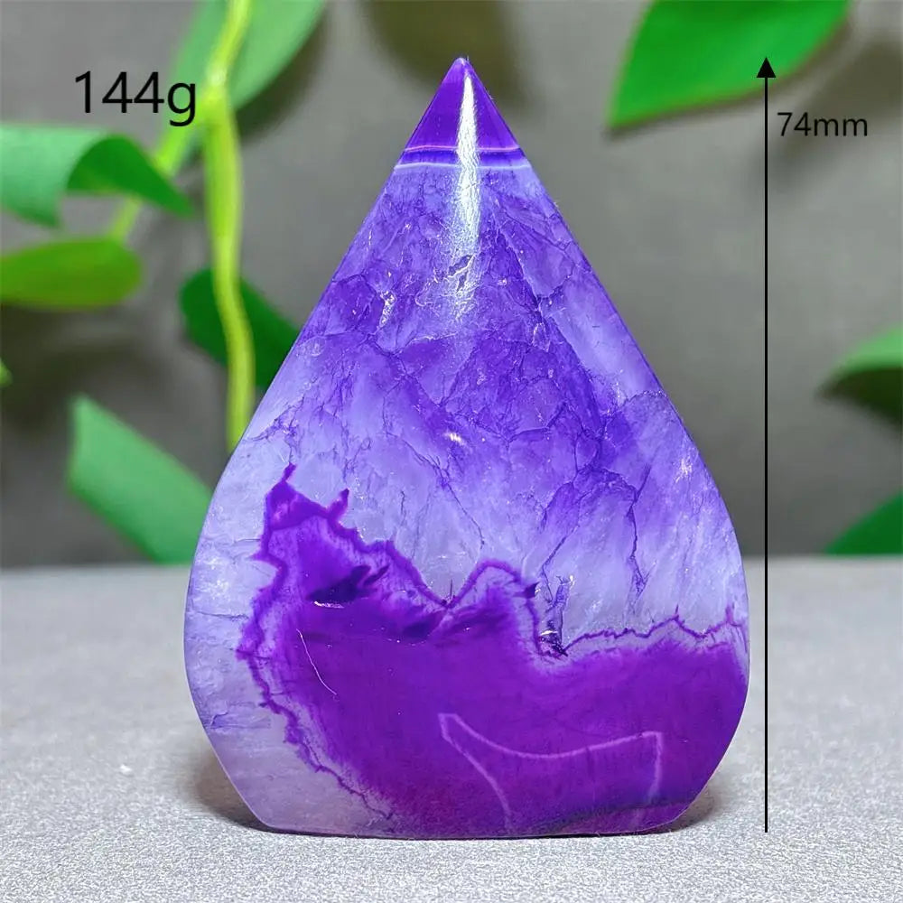 Violet Striped Agate Flame-ToShay.org