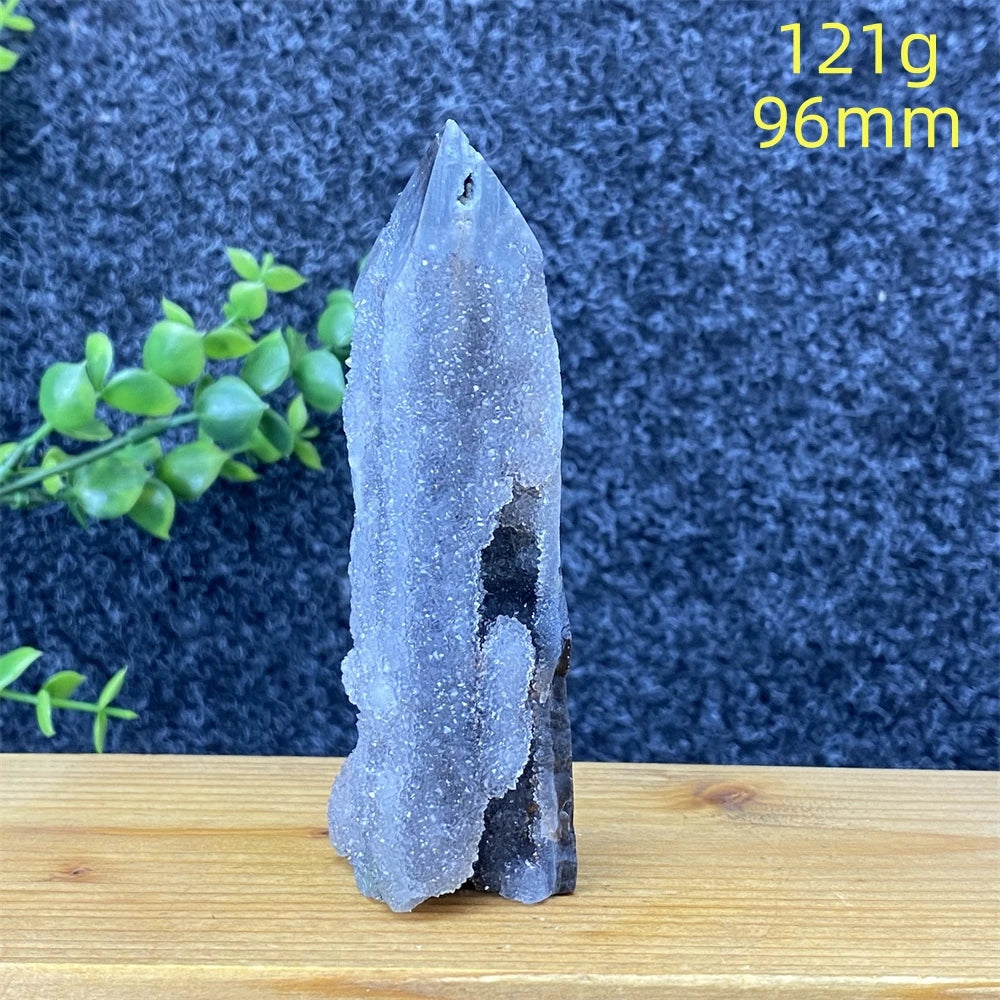 Purple Sphalerite Geode Tower-ToShay.org