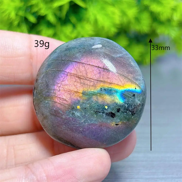 Purple Labradorite Palm Stone-ToShay.org