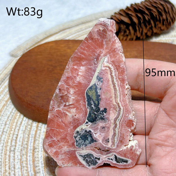 Pink Rhodochrosite Slice-ToShay.org